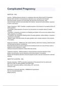 Complicated Pregnancy NEWEST 2026&sol;2027 ACTUAL EXAM COMPLETE QUESTIONS AND CORRECT DETAILED ANSWERS &lpar;VERIFIED ANSWERS&rpar; &vert;ALREADY GRADED A&plus;&vert;&vert;BRAND NEW&excl;&excl;