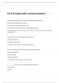 Ch 5-8 exam with correct answers