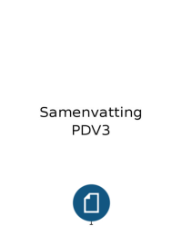 Samenvatting PDV3