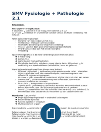 Blok 2.1 Fysiologie/Pathologie (Boek/Reader/Hoorcolleges) 