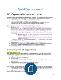 De kern van de administratieve organisatie H1 t/m H3, H7, H8, H10, H11