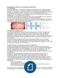 Parodontologie - Hoofdstuk 9: Adulte (chronische) parodontitis