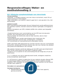 Responsiecolleges 5O204 Water- en zouthuishouding 2