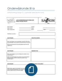 Samenvatting lesmodel didactische route