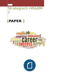 Paper: strategisch HR&BM 2 - technologie en employability
