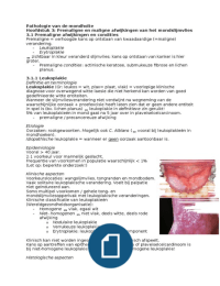 Pathologie van de mondholte - Hoofdstuk 3: Premaligne en maligne afwijkingen van het mondslijmvlies