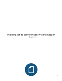 Bundel Communicatiewetenschappen 