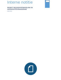 Interne Notitie Fokus Wonen