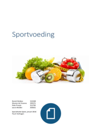 Verslag Sportvoeding