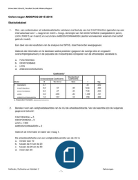 Oefenvragen methoden en statistiek 2 