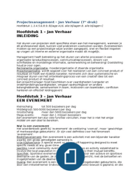 Projectmanagement Jan Verhaar 7e druk