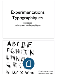 Expérimentations de typographies