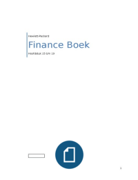 Finance hoofdstukken 15 t/m 19