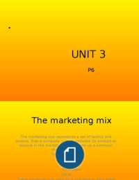 UNIT 3 Introduction to Marketing P6