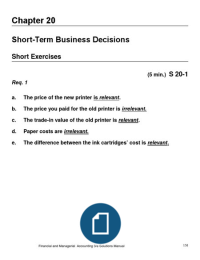 Finance answers chapter 20