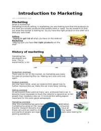 Introduction to Marketing Year 2 Chinese, Japanese, Arabic