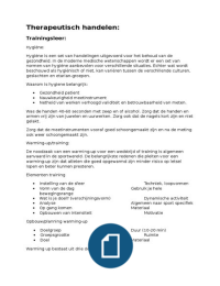 examen stof therapeutisch handelen