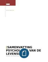 Psychologie van de levensloop