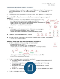 Organic Chemistry H29 samenvatting