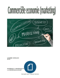 Commerciële economie H1, H14 t/m H23 en H25 (organisatie en management)