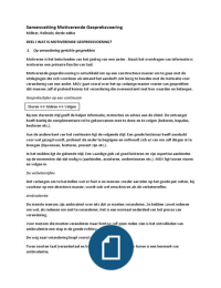 Samenvatting Motiverende Gespreksvoering