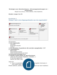 Service Marketing Pre-master VU tentamen+boek+artikelen 