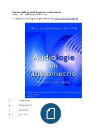 Logopedie blok 1 Audiologie en articulatie en taal