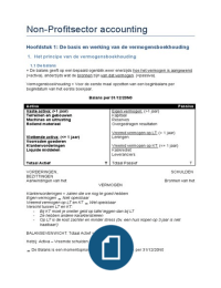 Non profit accounting