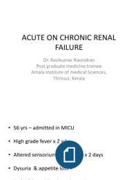 acute on chronic renal failure