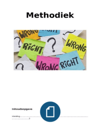 Methodiek ethiek verslag &lpar;ethisch dilemma&rpar;