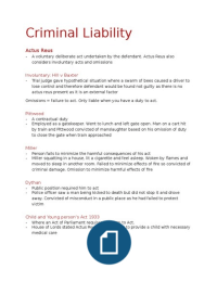 Criminal liability