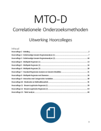 MTO-D uitgebreide uitwerkingen hoorcolleges