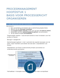 Samenvatting processen analyseren - hbo - Hogeschool Utrecht