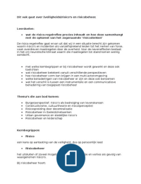 Risk management samenvatting IVK Haagse hogeschool