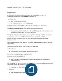 Methoden en Technieken (blok 3) samenvatting, IVK, Haagse Hogeschool