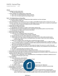 Media&comma; Tijd en Ruimte hoorcollege 5&colon; Game&sol;Play