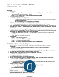 Media&comma; Tijd en Ruimte hoorcollege 3&colon; Public and Private Spheres