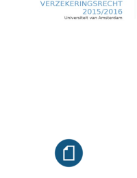 SV mastervak Verzekeringsrecht I UvA