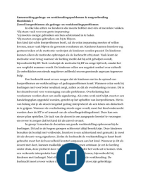 gedrags- en werkhoudingsproblemen