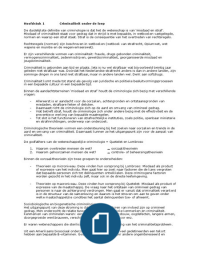 Samenvatting Focus op jeugdcriminaliteit - Keuzeprogramma jeugdcriminologie