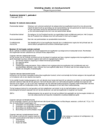 Samenvatting ISBR verplichte literatuur bijeenkomst 1 t&sol;m 14