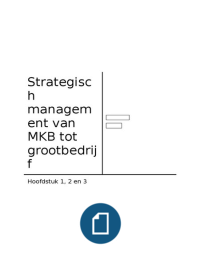 Strategisch management van MKB tot grootbedrijf H1, H2 en H3