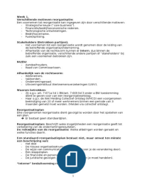 Samenvatting Arbeidsrecht Blok 7 Bedrijfskunde MER/HRM Jaar 2