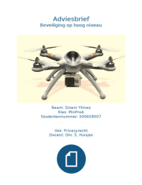Adviesbrief - Drones