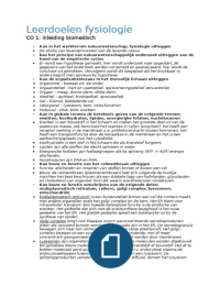 Samenvatting leerdoelen BMD KT blok A leerjaar 1