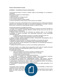 Samenvatting Human Communication in Society - Hfst 1&comma; 2&comma; 4&comma; 13 en 14
