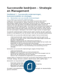 Strategie en Management - Succesvolle bedrijven (2e druk)