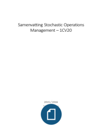 1CV20 - Stochastic Operations Management samenvatting