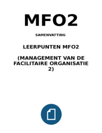MFO2 Aantekeningen en samenvatting Hanze