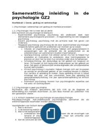 Samenvatting: Psychologie, een inleiding - Zimbardo, Johnson & Mc Cann